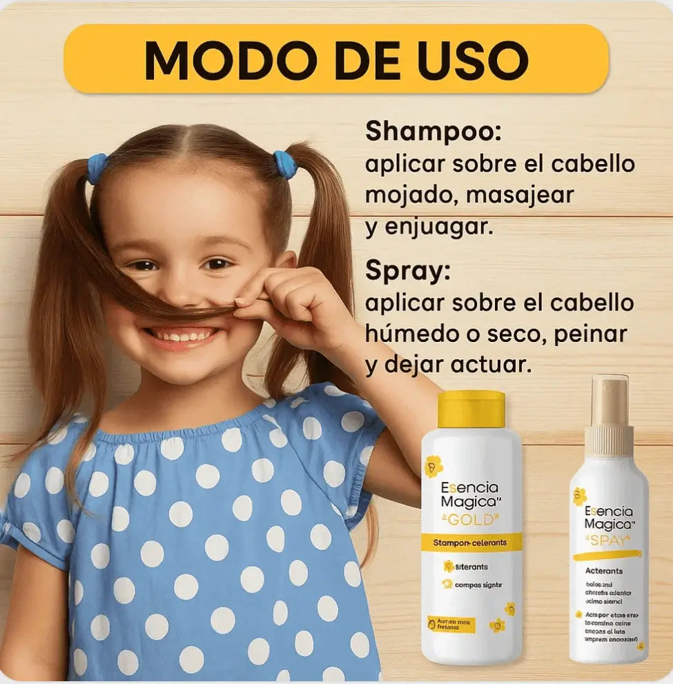Kit Aclarador Natural Esencia Mágica Gold
